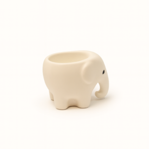 Baby Elephant Holder - White