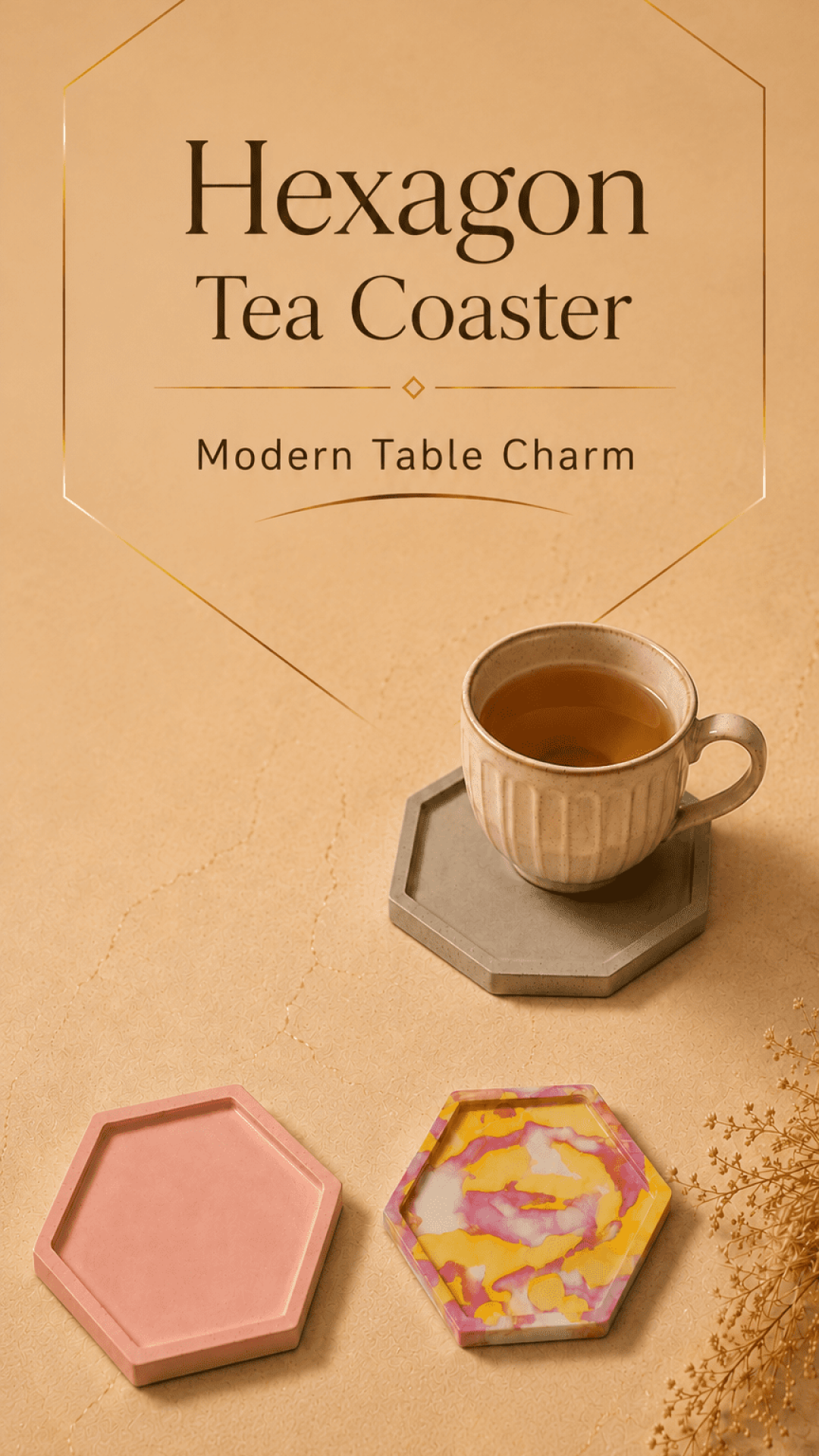 Hexagon Tea Coaster Banner 2